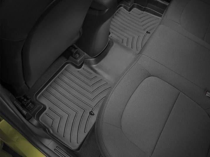 3D коврики для Kia Soul 2015- черные задние WeatherTech 446012 141665 фото