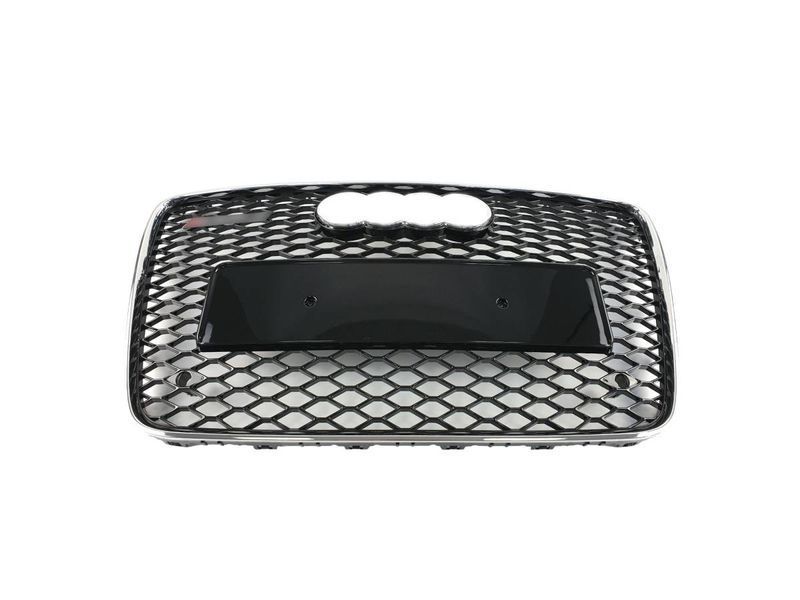 Решетка радиатора на Audi Q7 2005-2015 в стиле RSQ7 Chrome Black 427354 фото