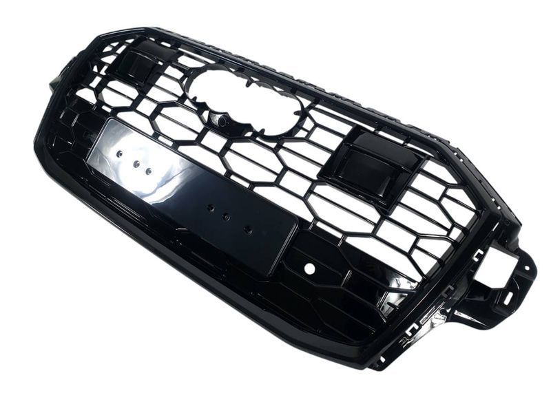Решетка радиатора на Audi Q7 2020- в стиле RSQ7 Black под радары 430235 фото