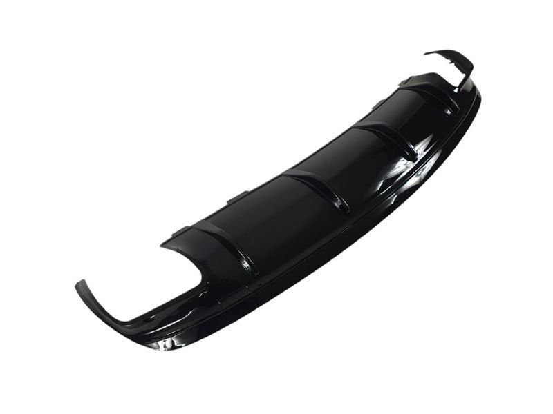 Диффузор (заднего бампера) Full Black / Chrome Pipe (стиль CLA45 AMG) на Mercedes CLA-class C117 2017-2019 427853 фото