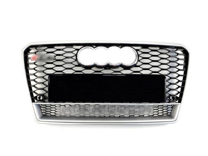 Решітка радіатора на Audi A7 2010-2014 стиль RS7 Black Silver 427329 фото Решітка радіатора на Audi A7 2010-2014 стиль RS7 Black Silver 427329 фото