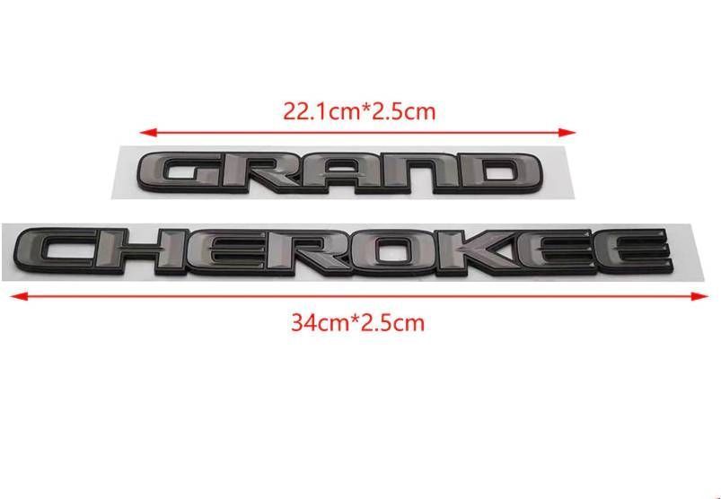 Автологотип емблема напис Jeep Grand Cherokee 5764GC grey 356732 фото