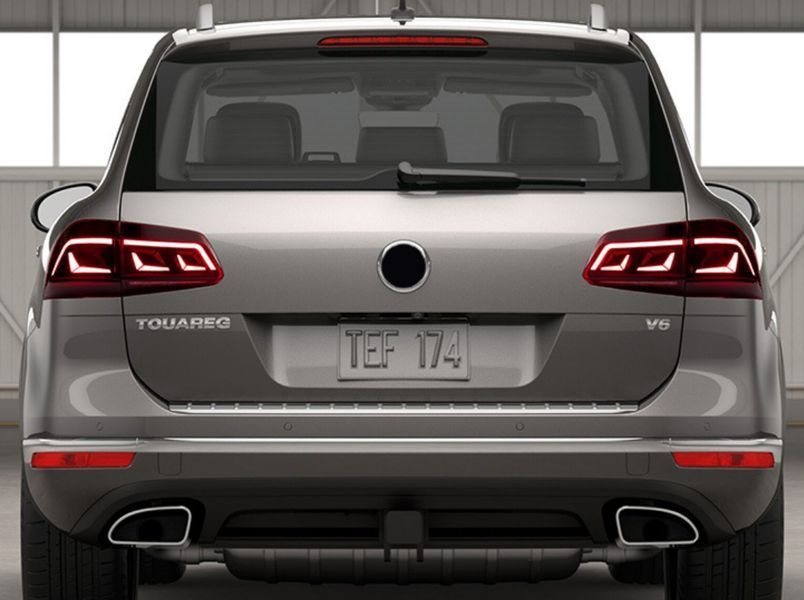 Задние фонари на Volkswagen Touareg NF 2011-2018 LED красный стиль CR 2018+ 430504 фото
