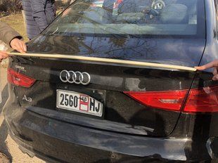 Спойлер на Audi A3 2013-2019 ABS пластик під фарбування 326233 фото
