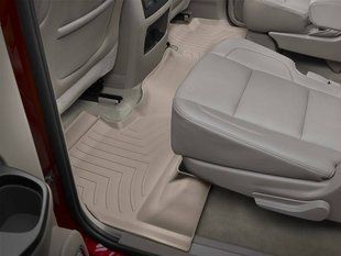 3D килимки для Land Rover Discovery Sport 2020- бежеві задні WeatherTech 4515892 240011 фото