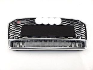 Решітка радіатора на Audi A7 2014-2017 стиль RS7 Black Silver 427330 фото