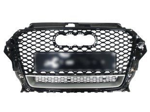 Решітка радіатора на Audi A3 2012-2016 стиль RS3 Full Black Silver 522161 фото