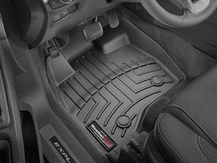 3D килимки для Ford Explorer 2015-2016 чорні передні WeatherTech 447041 189438 фото