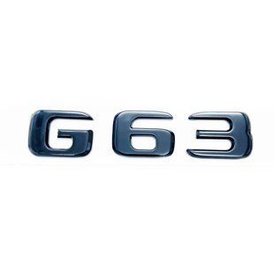 Автологотип емблема напис Mercedes G63 чорний глянець 418467 фото