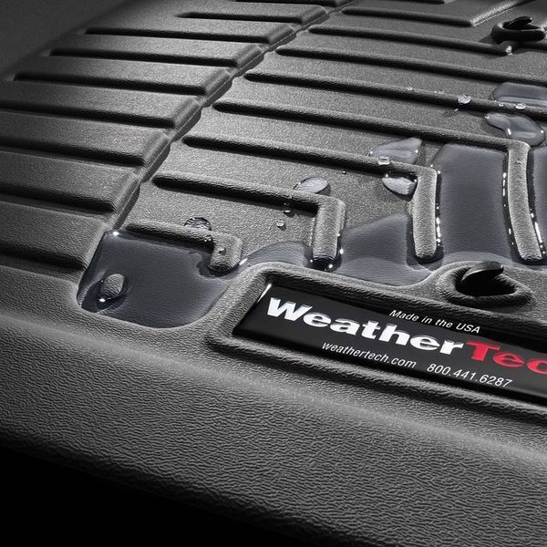 3D килимки для Cadillac Escalade ESV, Chevrolet Suburban, GMC Yukon XL 2020- чорні 3й ряд Bucket Seating WeatherTech 4416325 242466 фото