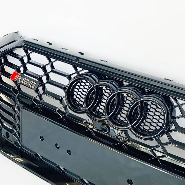 Решетка радиатора на Audi A5 2020- в стиле RS5 Black 430987 фото