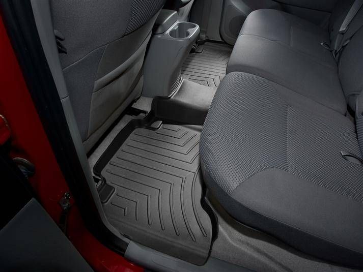 3D коврики для Toyota Tacoma 2005-2015 Double Cab черные задние WeatherTech 440213 120268 фото