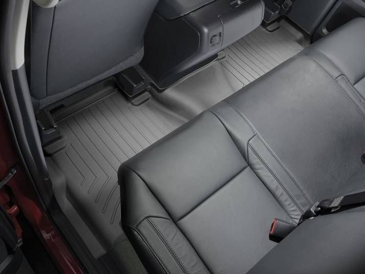 3D килимки для Toyota Tundra 2013- Double Cab з ящиком чорні задні WeatherTech 447862 46961 фото