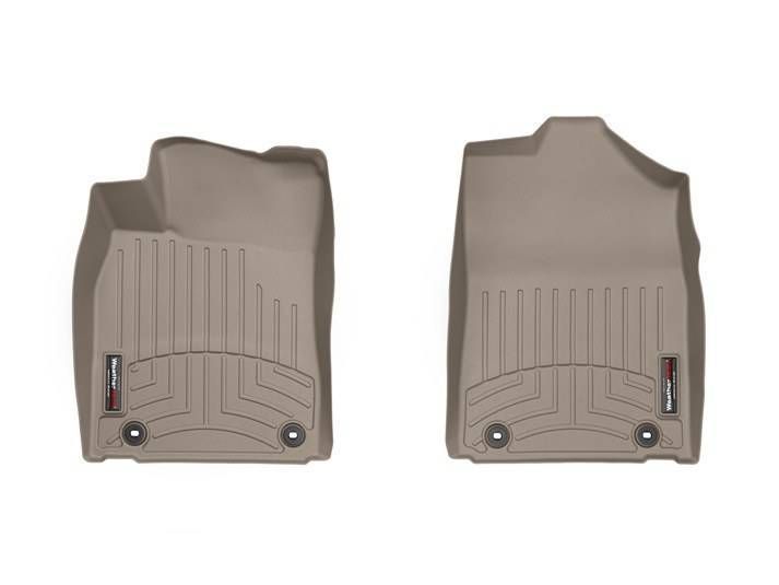 3D килимки для Lexus ES 2013-2015 бежеві передні WeatherTech 454761 120223 фото