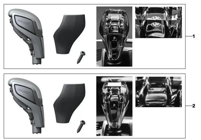 Хрустальная ручка КПП BMW M Performance для 1, 2, 3, 4, X3, X4, Z4, i3, i4, ix3 оригинал 61315A2FBE1 415432 фото