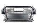 Решетка радиатора на Audi Q3 2011-2014 в стиле SQ3 Silver Chrome 429962 фото 3