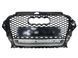 Решітка радіатора на Audi A3 2012-2016 стиль RS3 Full Black Silver 522161 фото 1
