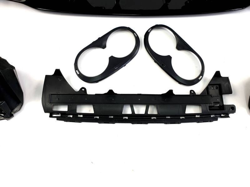Диффузор (заднего бампера) Full Black (стиль CLA45 AMG) на Mercedes CLA-class C118 2019-2022 427854 фото