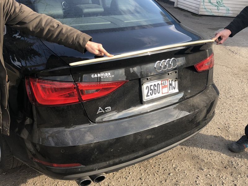 Спойлер на Audi A3 2013-2019 ABS пластик под покраску 326233 фото Спойлер на Audi A3 2013-2019 ABS пластик под покраску 326233 фото