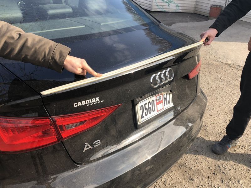 Спойлер на Audi A3 2013-2019 ABS пластик под покраску 326233 фото Спойлер на Audi A3 2013-2019 ABS пластик под покраску 326233 фото