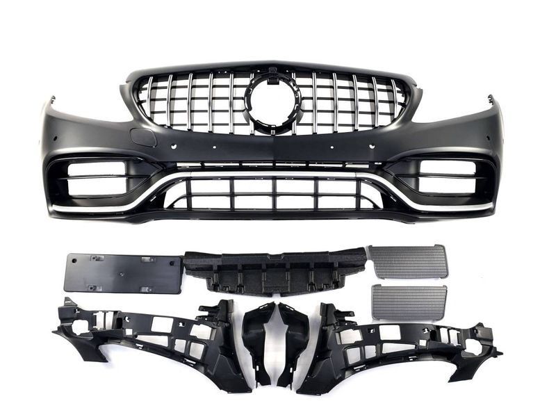 Передній бампер на Mercedes C-class W205 2014-2018 стиль AMG C63 2018 429834 фото Передній бампер на Mercedes C-class W205 2014-2018 стиль AMG C63 2018 429834 фото