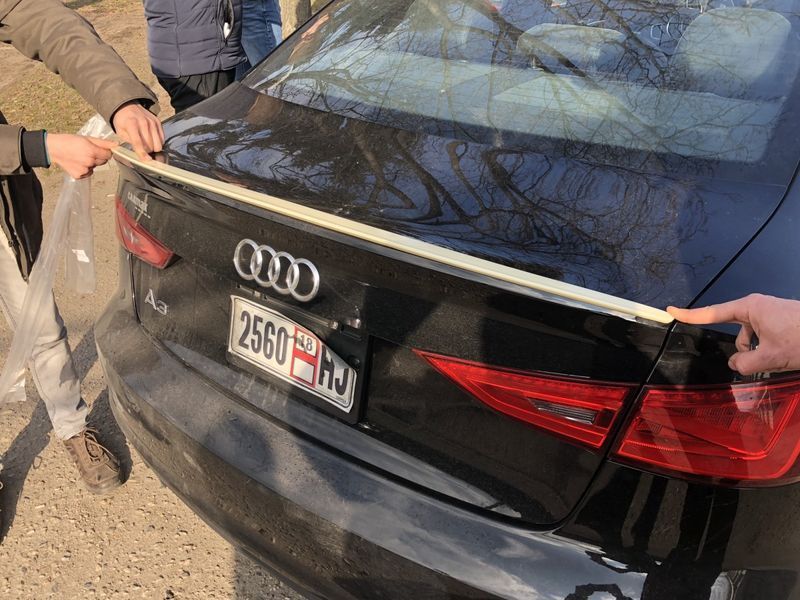 Спойлер на Audi A3 2013-2019 ABS пластик под покраску 326233 фото Спойлер на Audi A3 2013-2019 ABS пластик под покраску 326233 фото