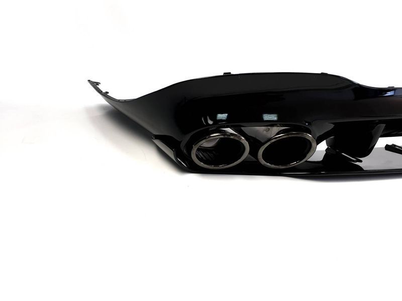 Диффузор (заднего бампера) Full Black (стиль CLA45 AMG) на Mercedes CLA-class C118 2019-2022 427854 фото