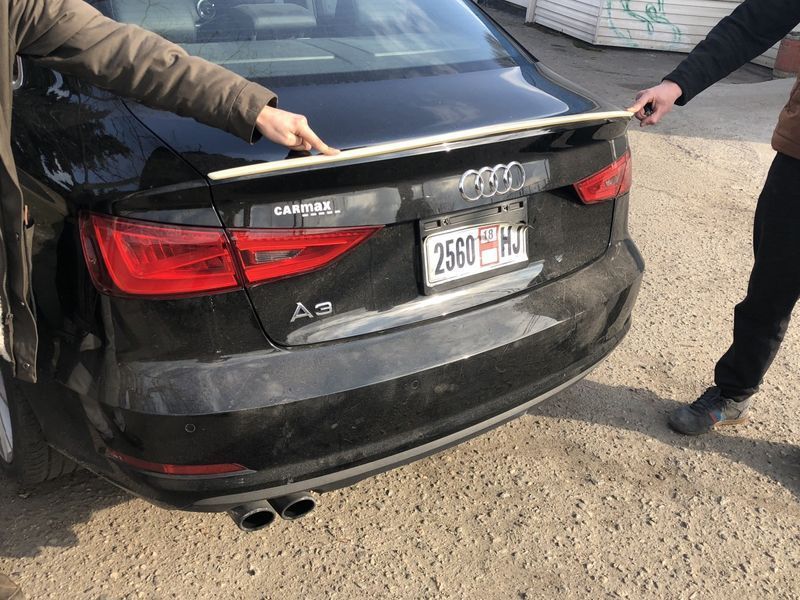 Спойлер на Audi A3 2013-2019 ABS пластик под покраску 326233 фото Спойлер на Audi A3 2013-2019 ABS пластик под покраску 326233 фото