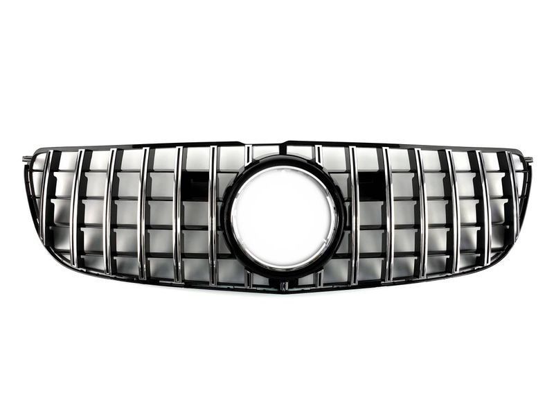 Решітка радіатора на Mercedes GLS-class X166 2015-2019 GT Chrome Black 427626 фото