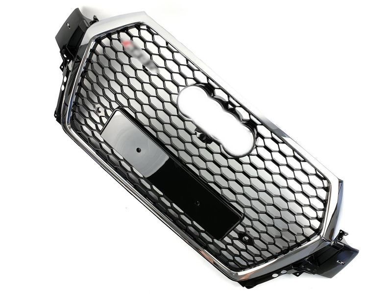 Решітка радіатора на Audi Q7 2015-2020 стиль RSQ7 Chrome Black 427355 фото Решітка радіатора на Audi Q7 2015-2020 стиль RSQ7 Chrome Black 427355 фото