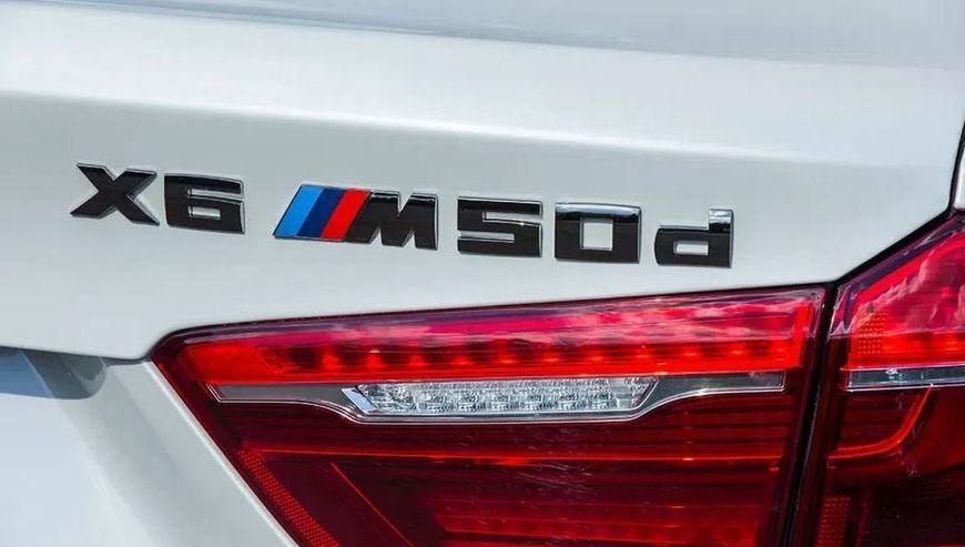 Автологотип шильдик эмблема надпись BMW X6m50d Black Shadow Edition 365155 фото
