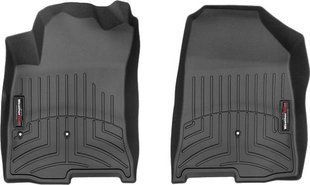 3D килимки для Hyundai Ioniq 2020- Electric USA чорні передні WeatherTech 4416201 237015 фото