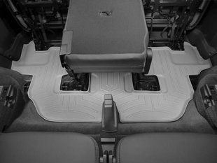 3D килимки для Land Rover Discovery 2009-2016 сірі 3 ряд WeatherTech 463624 141232 фото
