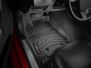 3D килимки для Jaguar XF 2008-2015 чорні передні WeatherTech 444461 141501 фото