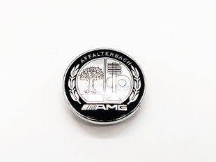 Передня емблема Mercedes AMG Affalterbach хром на капот 57мм 522539 фото