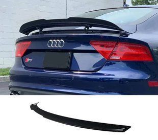 Спойлер на Audi A7 2010-2014 чорний глянець 431460 фото