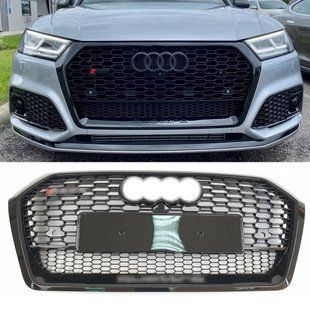 Решетка радиатора на Audi Q5 2016-2020 в стиле RSQ5 Black 427347 фото