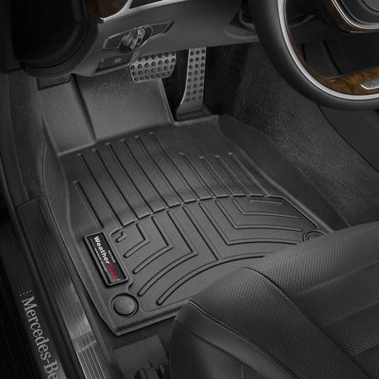 3D коврики для Mercedes S-class W222 2013- черные передние WeatherTech 445711 46661 фото