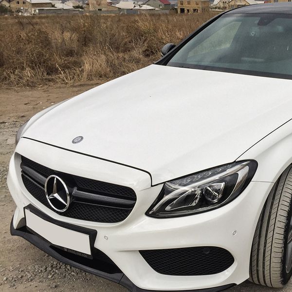 Решетка радиатора на Mercedes C-class W205 2014-2018 AMG Black под камеру 427433 фото