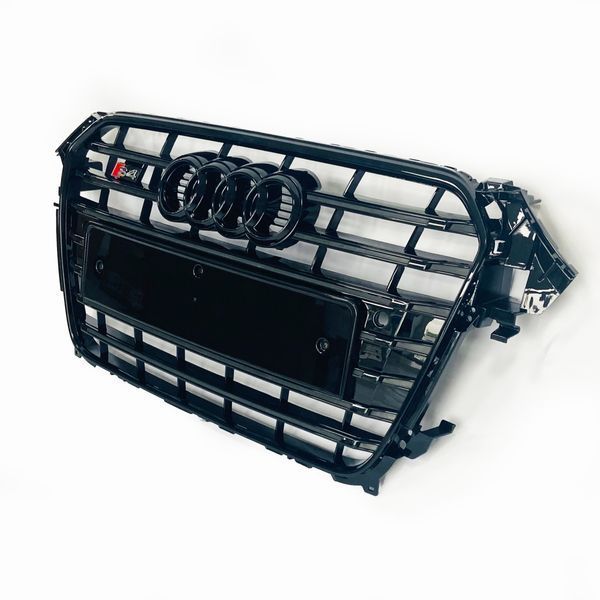 Решітка радіатора на Audi A4 B8 2011-2015 стиль S4 Black 241064 фото