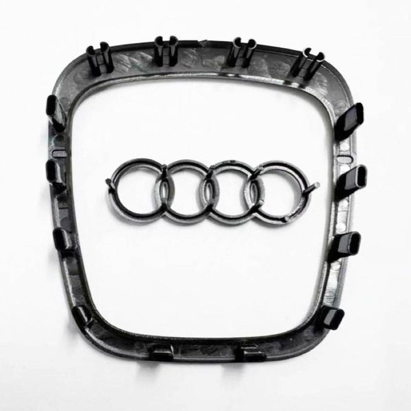 Эмблема логотип шильдик на руль Audi 2003-2012 черный глянец 423786 фото