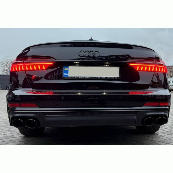 Автологотип емблема напис Audi S6 red black глянець 242179 фото