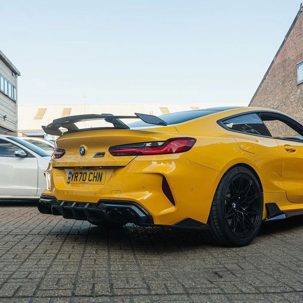 Диффузор ( Карбон ) на BMW M8 F91 / F92 / F93 2019-2026 года 522411 фото