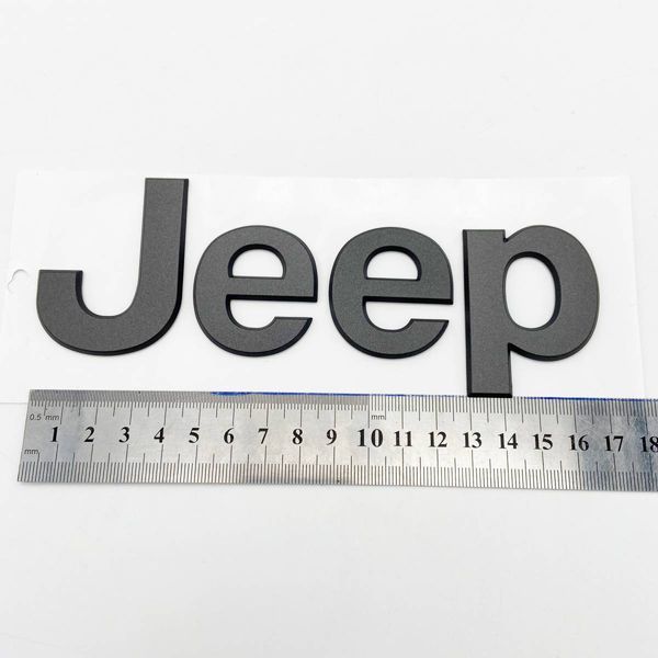 Автологотип емблема напис Jeep графіт 418327 фото