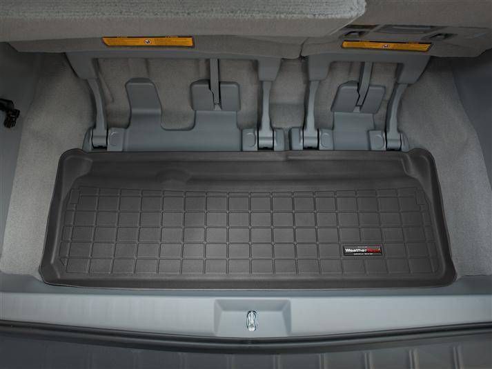 Килимок у багажник для Toyota Sienna 2010- чорний 7 місць WeatherTech 40446 186518 фото