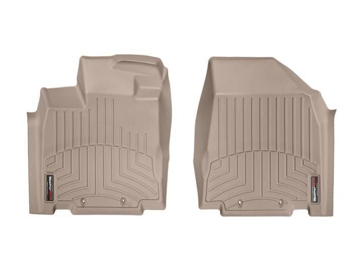 3D килимки для Infiniti QX60, JX, Nissan Pathfinder 2010- бежеві передні WeatherTech 454451 141458 фото