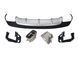Диффузор (заднего бампера) Silver Black / Chrome Pipe (стиль CLA45 AMG) на Mercedes CLA-class C117 2013-2017 427855 фото 1