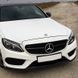 Решетка радиатора на Mercedes C-class W205 2014-2018 AMG Black под камеру 427433 фото 1