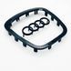 Эмблема логотип шильдик на руль Audi 2003-2012 черный глянец 423786 фото 3
