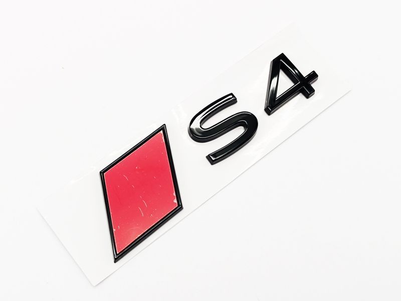 Автологотип емблема напис Audi S4 Tuning Exclusive Black Edition на кришку багажника з ромбом 430940 фото Автологотип емблема напис Audi S4 Tuning Exclusive Black Edition на кришку багажника з ромбом 430940 фото